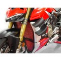 DBK Special Parts (Ducabike) Aluminum Upper Radiator Guard for the Ducati Streetfighter V4 / S
